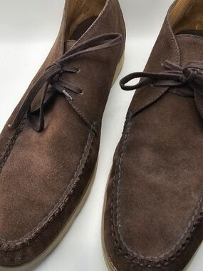 Peter Millar Suede Chukka Lace Up Boots Mens 11M Sand Brown